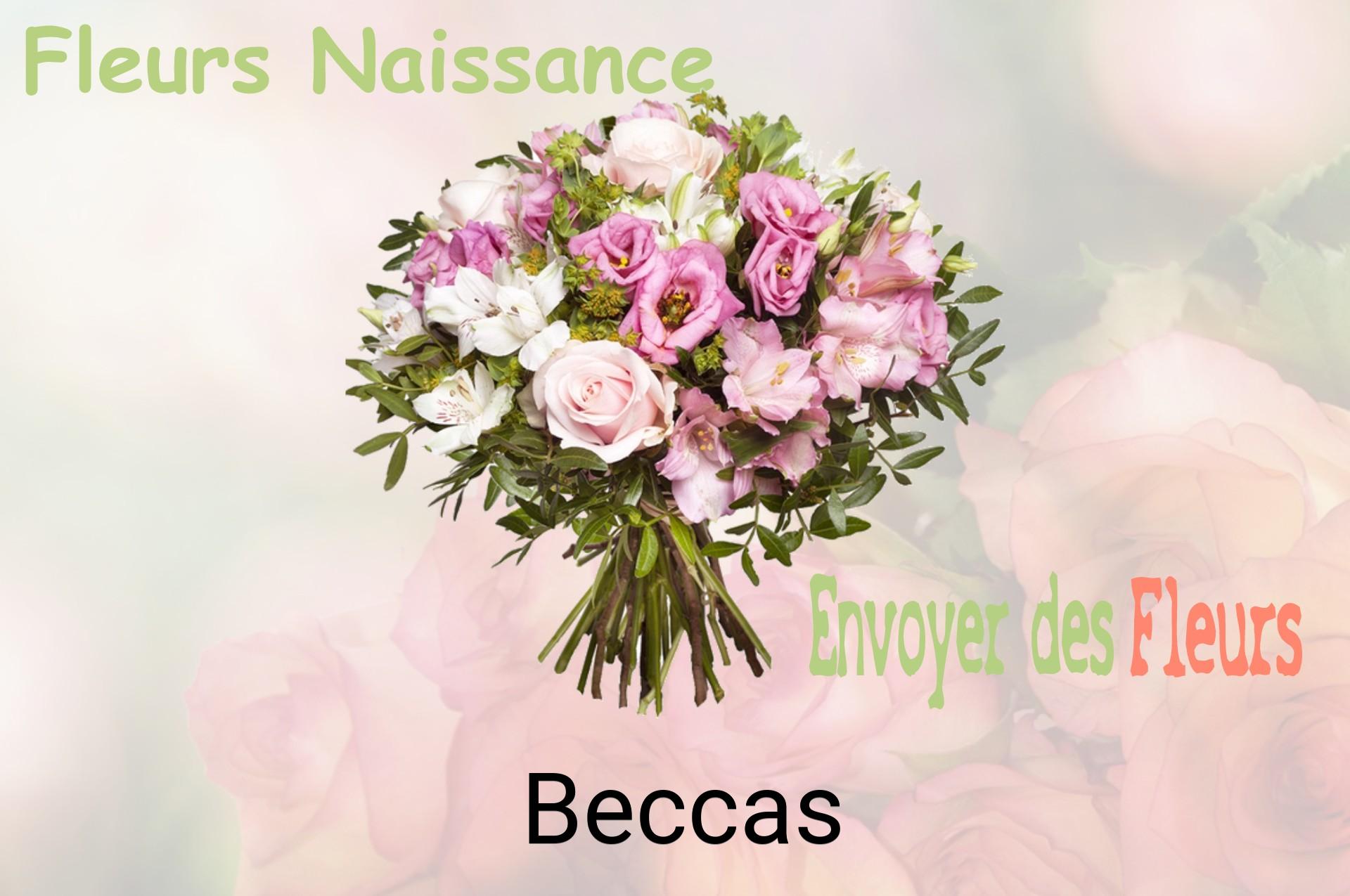 Bouquet de fleurs de naissance livré à Beccas